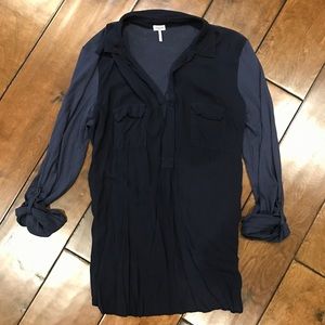 Splendid Navy Long sleeve top